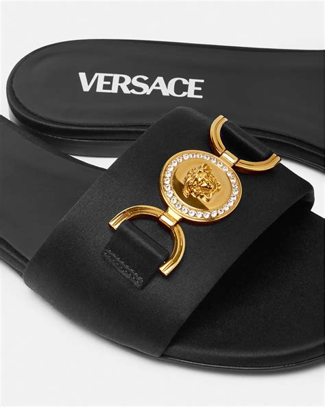 versace medusa sandals fake|medusa '95 satin flat sandals.